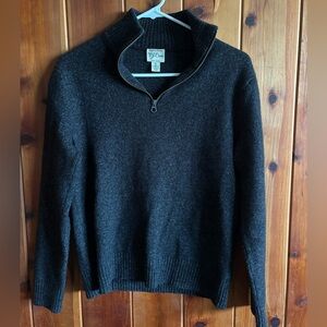 Vintage Wool JCrew 1/4 zip Sweater